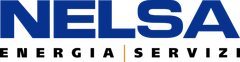 Logo di NELSA, energia e servizi. Società che vende e distribuisce carburante e gasolio.
