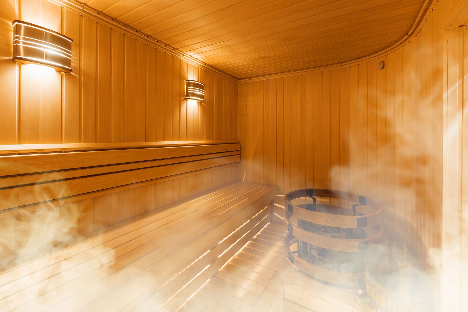 Sauna & Steam Room Installation | Spa, Sauna & Steamroom Services | Sun ... - Professional Textured Steam Room Installation