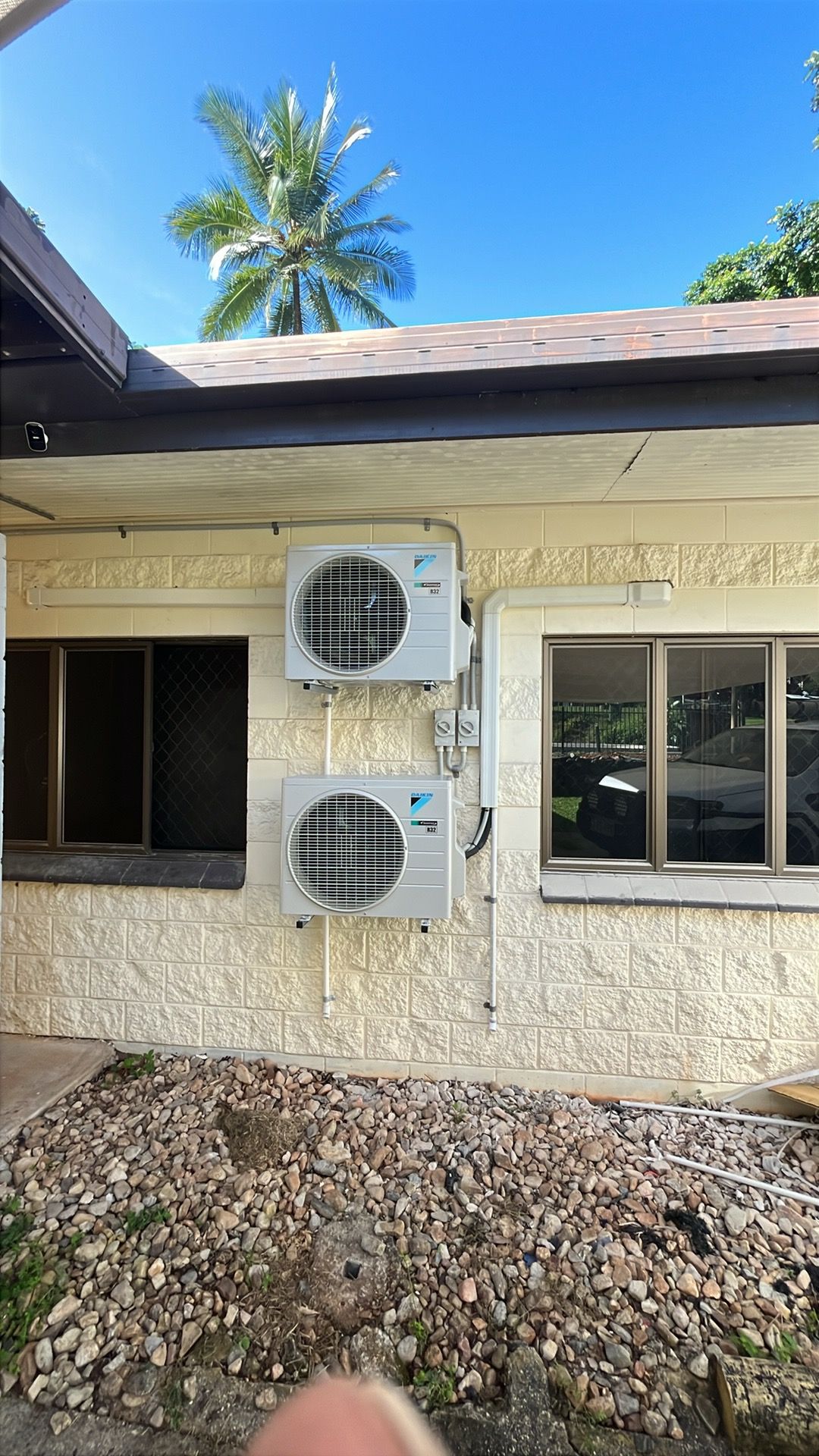 Blue Electronic Control Panel With Display and Red Knob — Top Spark Electrical FNQ in Bayview Heights, QLD
