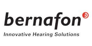 Bernafon logo: Black text with 