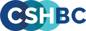 CSHBC logo with overlapping blue, teal, and green circles. The letters