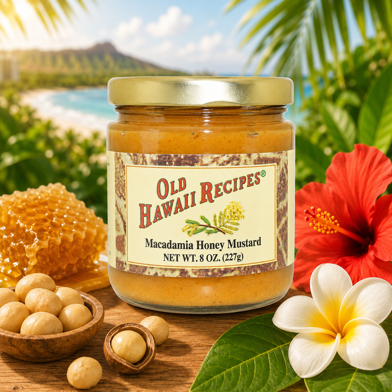 Old Hawaii Recipes (OHR) Macadamia Honey Mustard