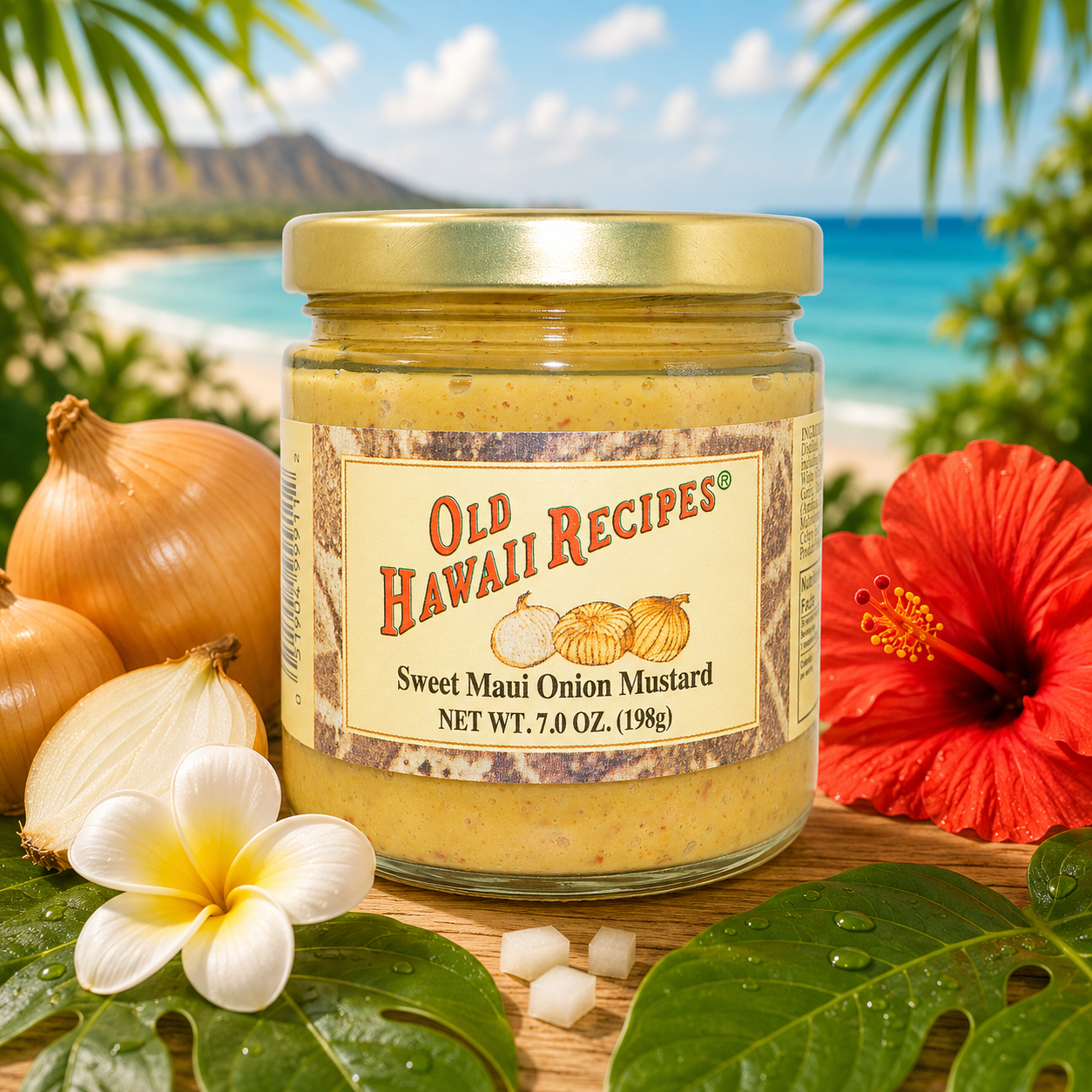 Old Hawaii Recipes (OHR) Sweet Maui Onion Mustard