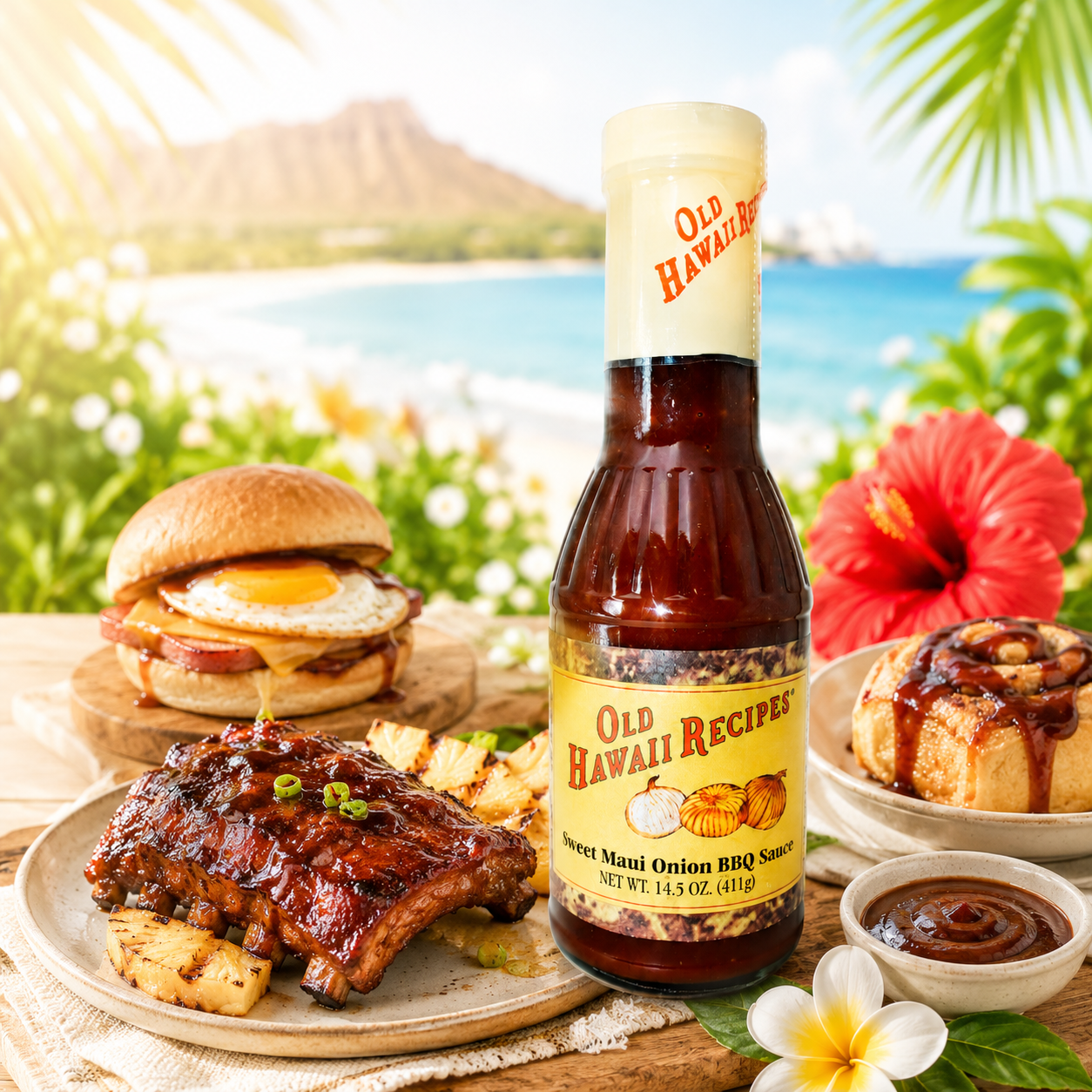 Old Hawaii Recipes (OHR) Sweet Maui Onion BBQ Sauce
