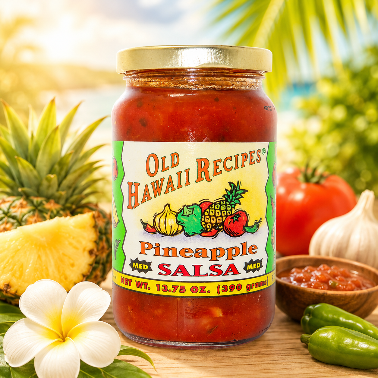Old Hawaii Recipes (OHR) Med Pineapple Salsa