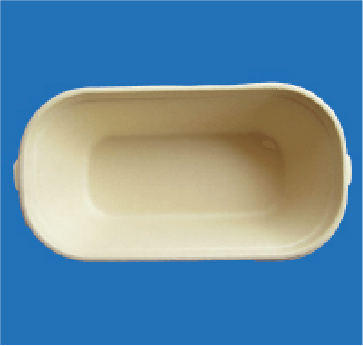 BBW2 32 OZ. BAGASSE SALAD BOWL, SHALLOW 1 COMPT.