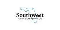 Southwest Florida Stone Distributors logo with Florida outline in blue and black text