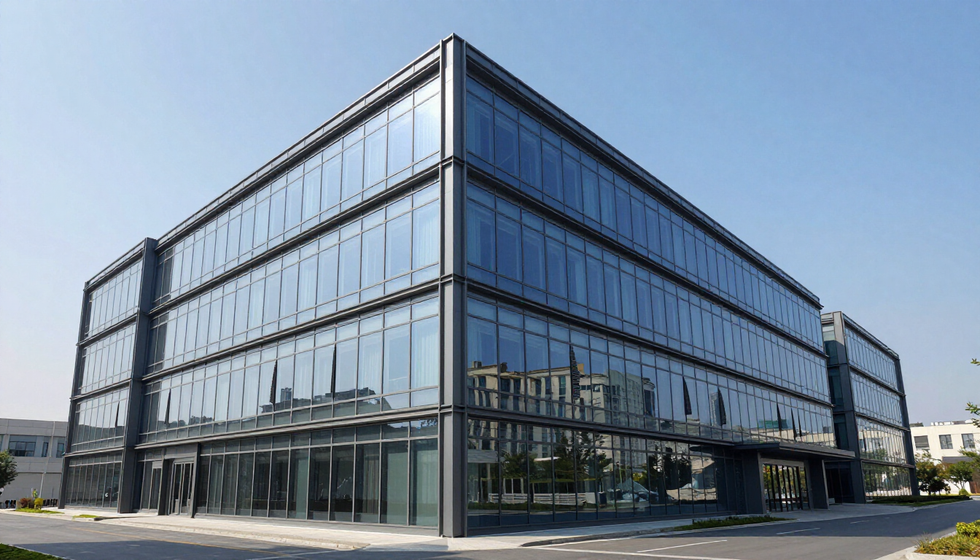 render di edificio direzionale