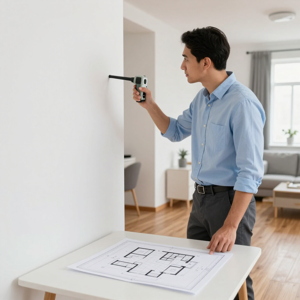 Rilievo di un appartamento per variazione catastale