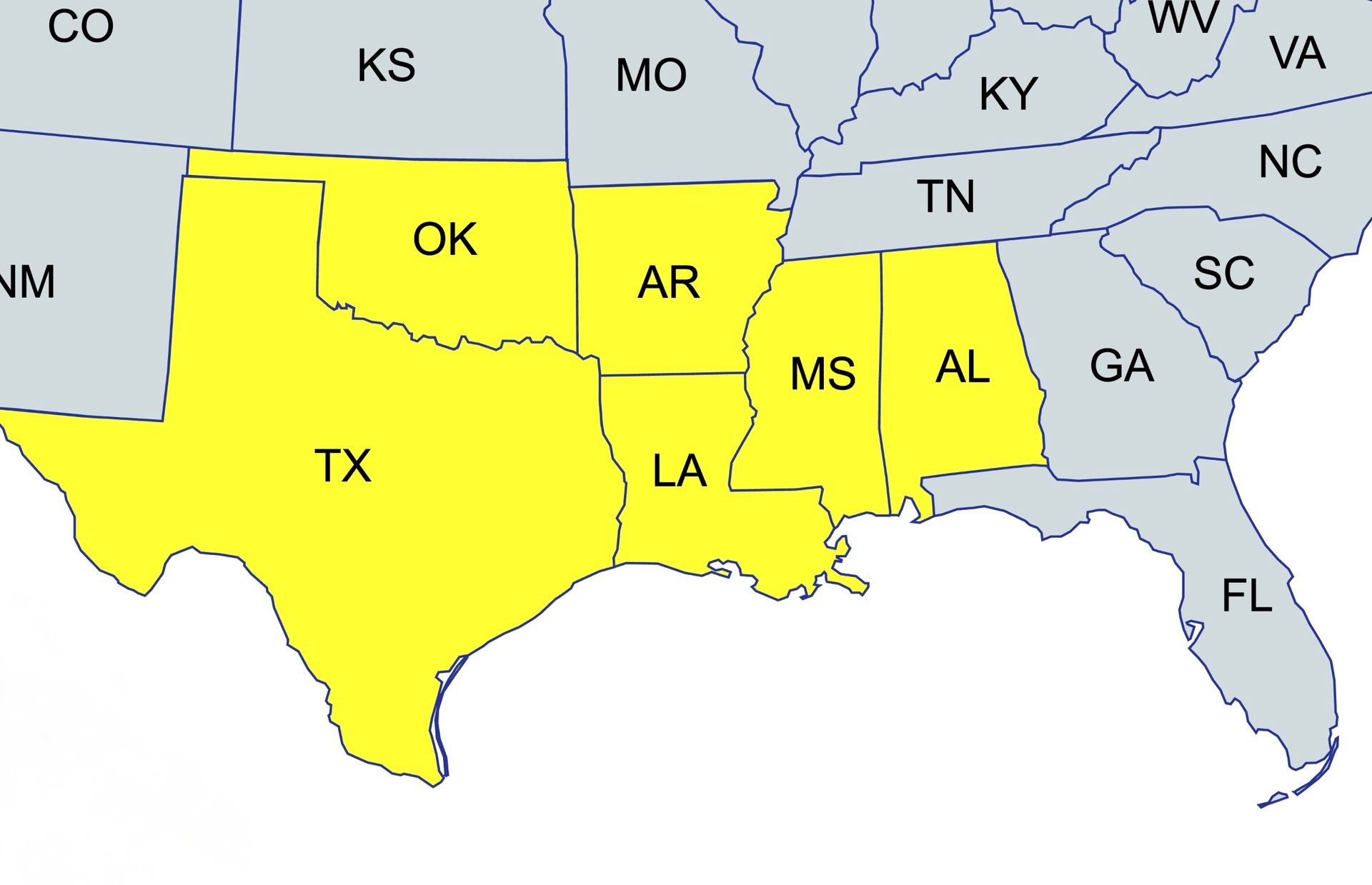 A map of the united states with a magnifying glass