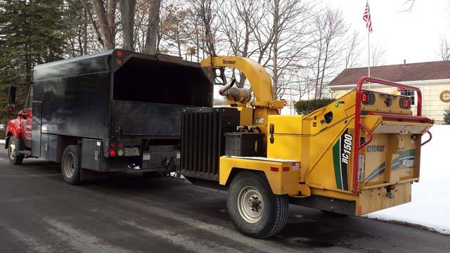 Black And Yellow Colored Truck — New Berlin, WI — Potter’s Tree Service Black And Yellow Colored Truck — New Berlin, WI — Potter’s Tree Service