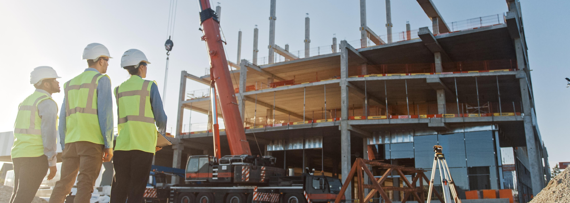 Picture of a construction site. Picture of a construction site.