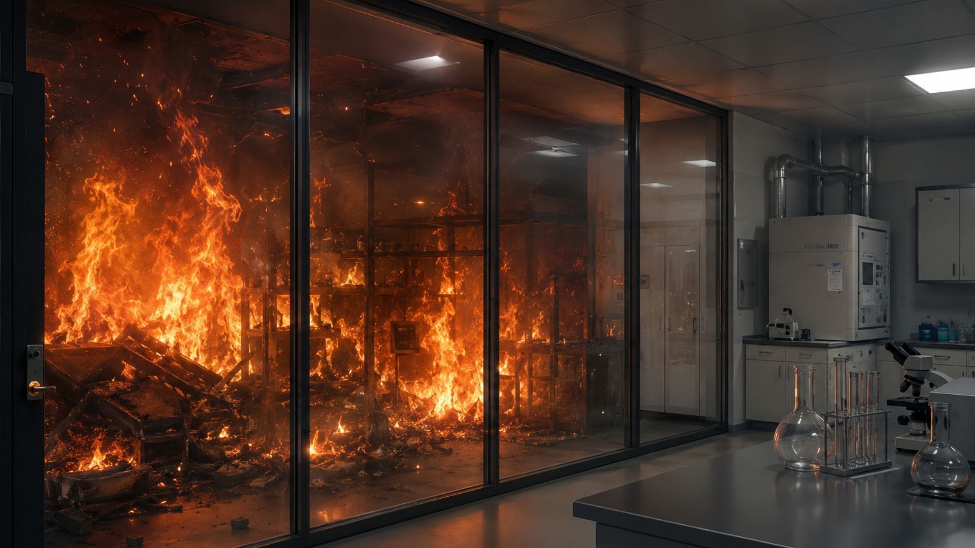 Fire-resistant glass is rated according to its ability to protect against fire, smoke and heat. 