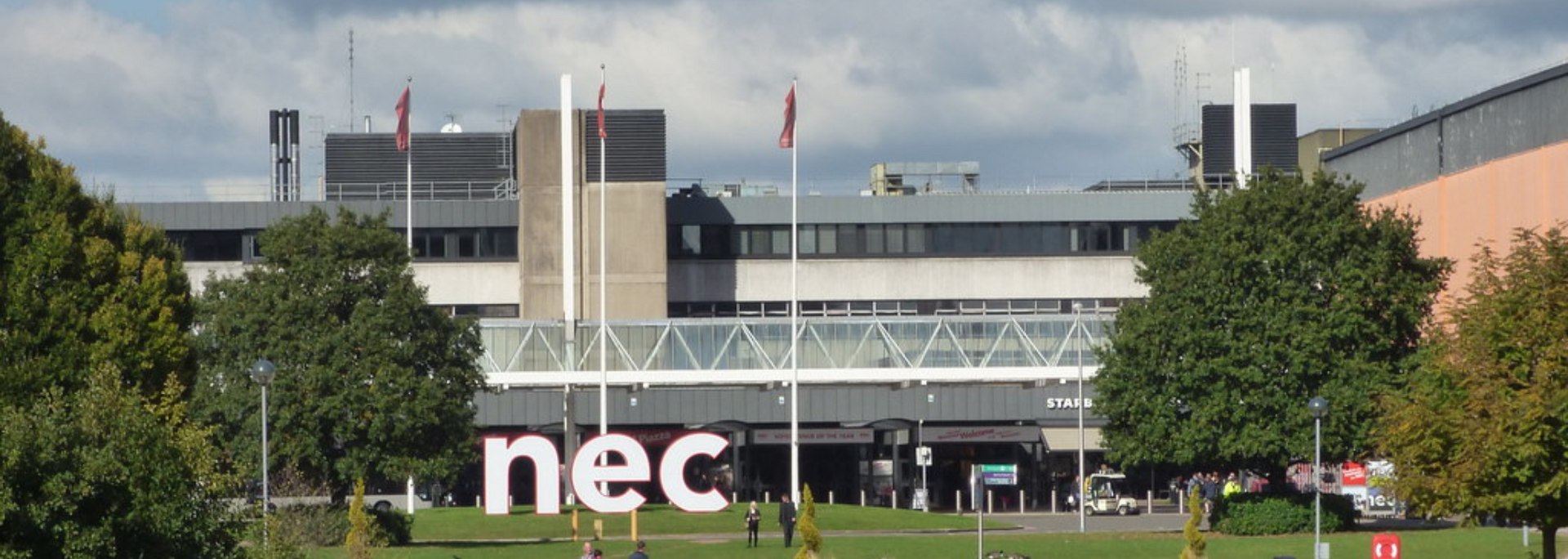 NEC building with a large 