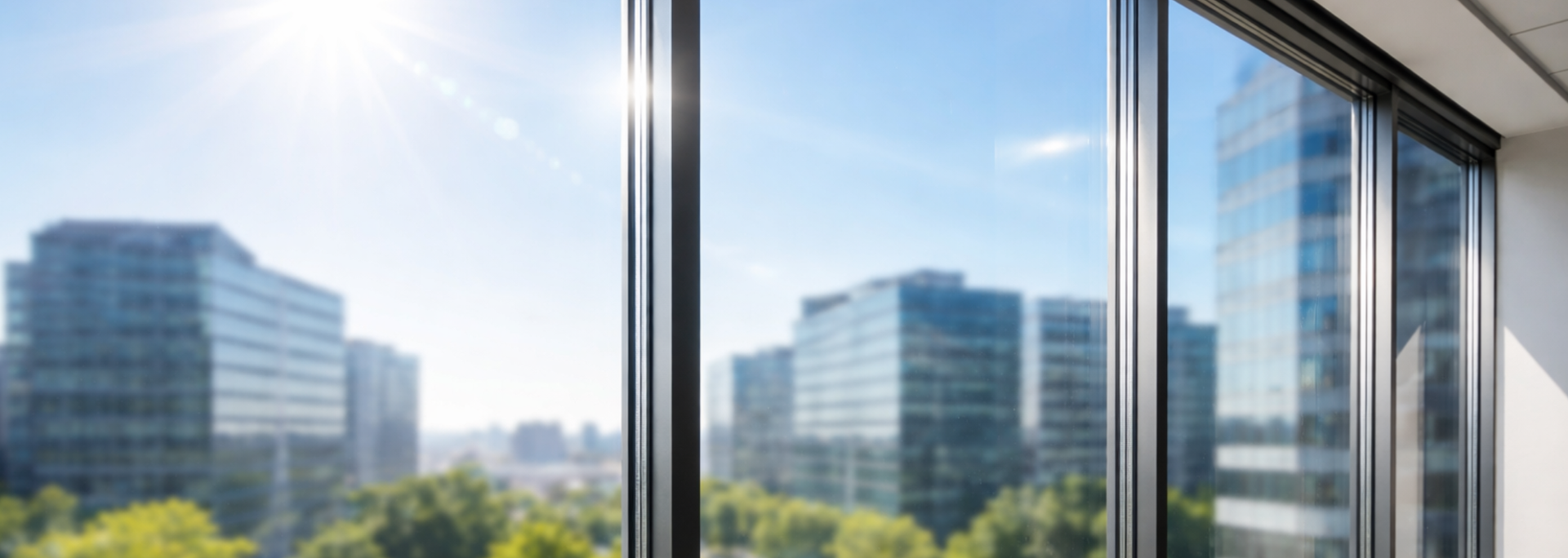 Picture of a pane of glass in direct sunlight. Picture of a pane of glass in direct sunlight.