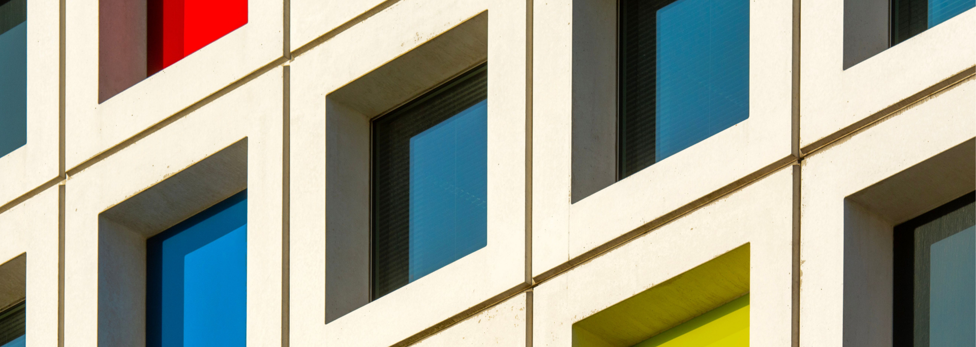 Picture of a decretive coloured glass window.  