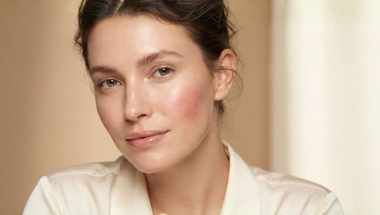 lady with rosacea