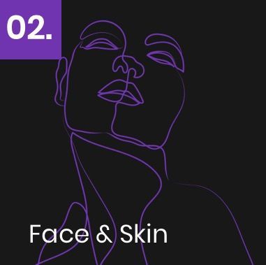 Face and Skin treatment illustration