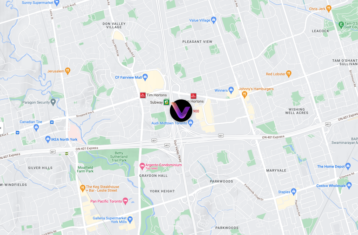 Venus head office map image Venus head office map image