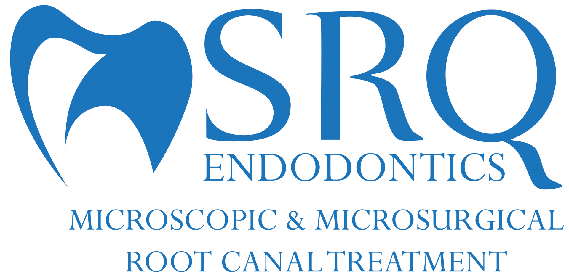 The logo for srq endodontics microscopic and microsurgical root canal treatment