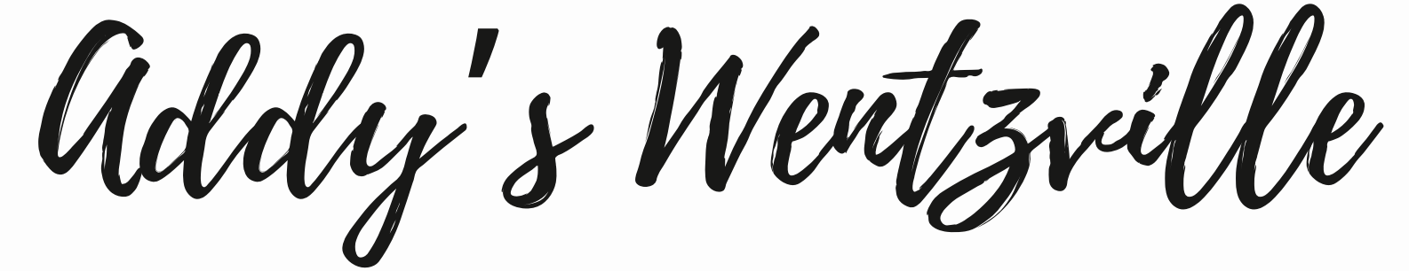 The word addy 's wentzville is written in cursive on a white background.
