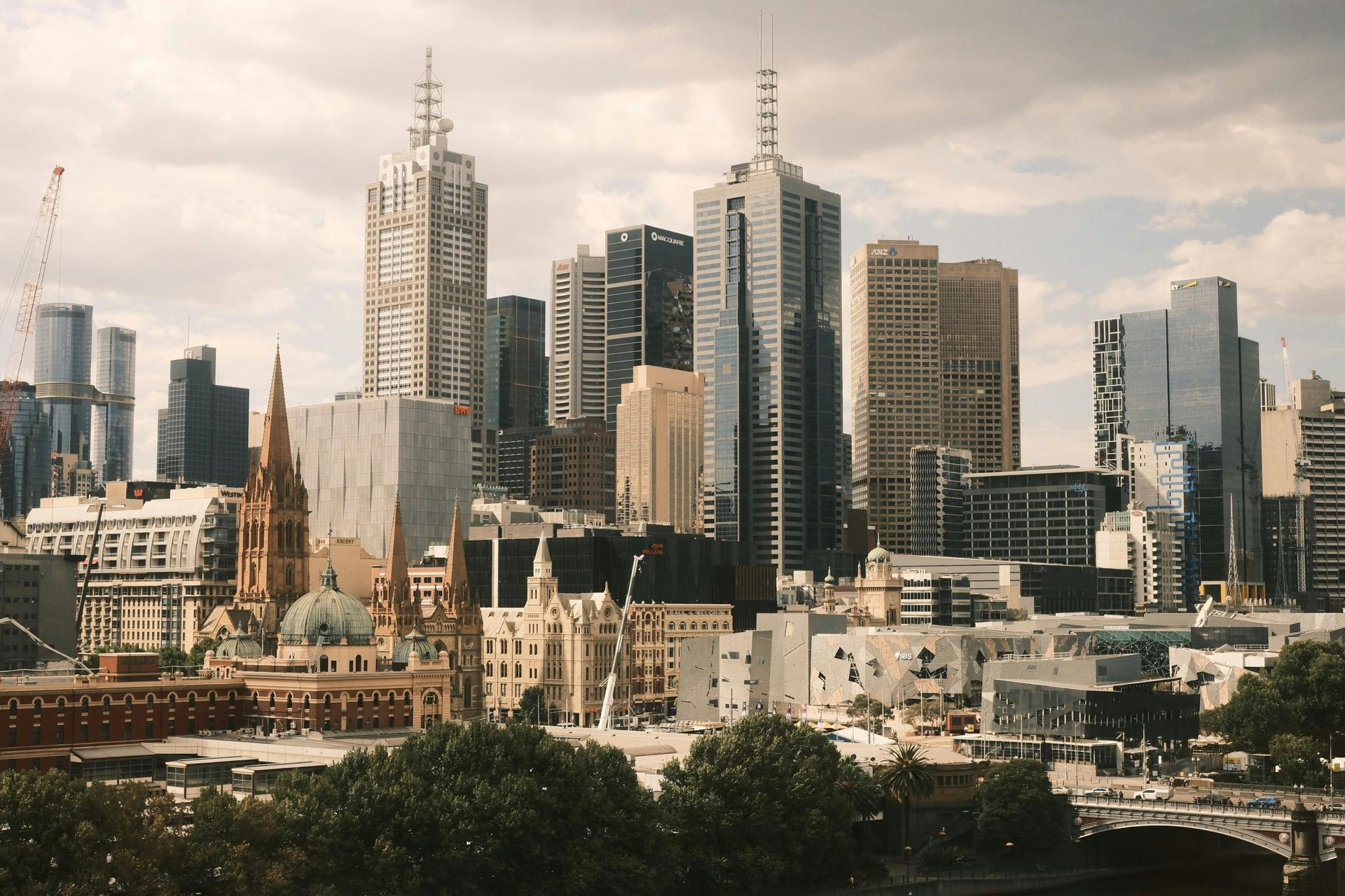 Melbourne CBD during the day