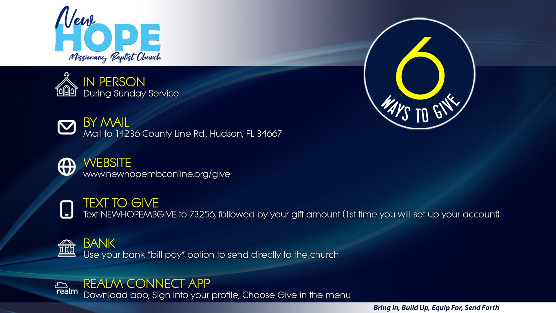 6 Ways to Give