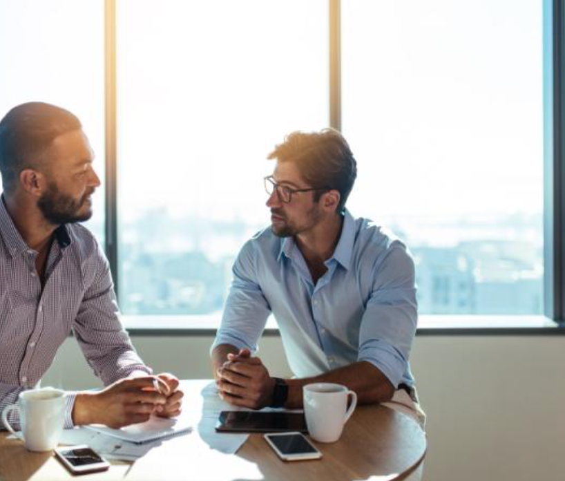 A CEO and CFO contemplating a job switch as a team.