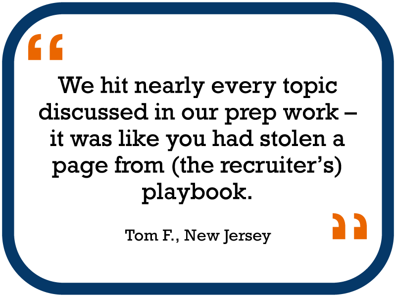 Testimonial from Tom in New Jersey
