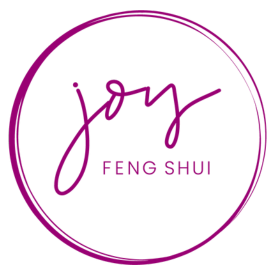 Logo for Joy Feng Shui: cursive 