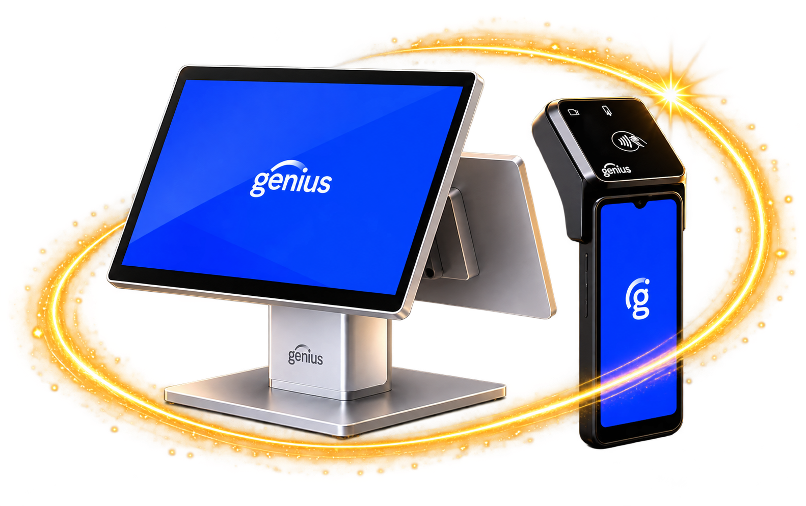 Genius POS system and handheld payment terminal