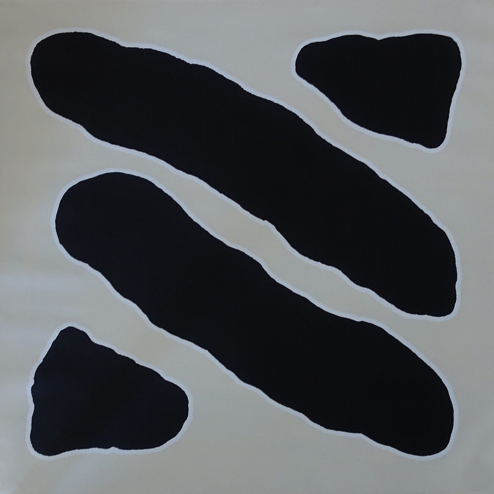 A black and white drawing of a zebra print