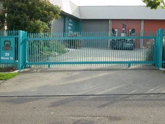 A Blue Fence With the Number 39 on It — Sunshine Gates in Kunda Park, QLD