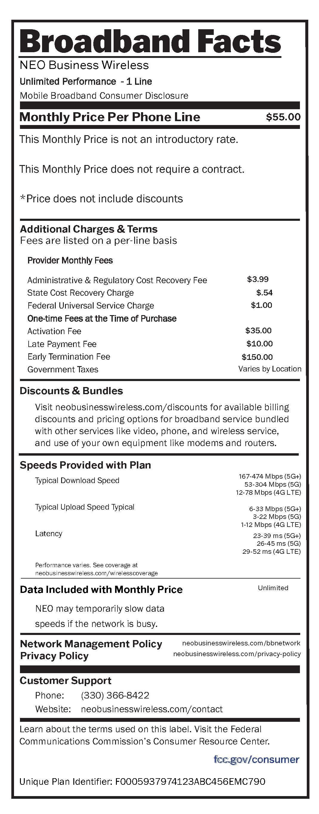 A receipt for broadband facts is shown in black and white