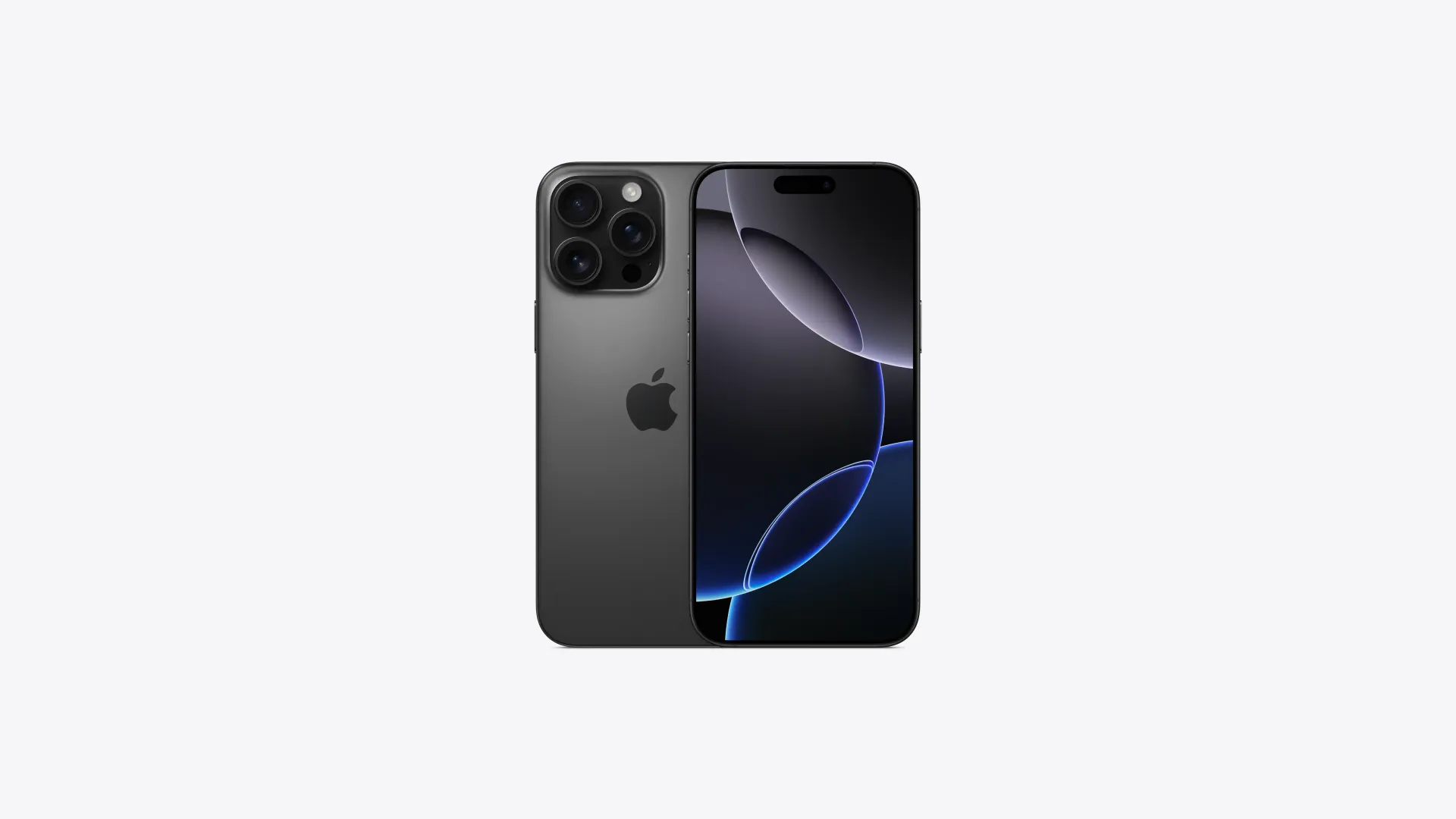 A black iphone 12 pro is sitting on a white surface.