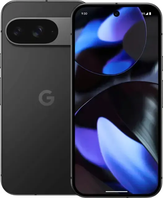 A black iphone 12 pro is sitting on a white surface.