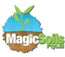 MagicSoils Pty Ltd logo with green plant sprout over blue and brown circular emblem
