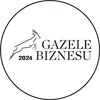Logo dla „Gazeli Biznesu 2024” przedstawiające ilustrację linearną gazeli wpisanej w okrąg.
