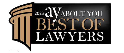 A logo for av about you best of lawyers.