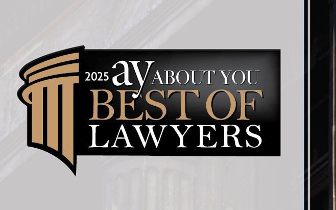 A poster that says a v about you best of lawyers