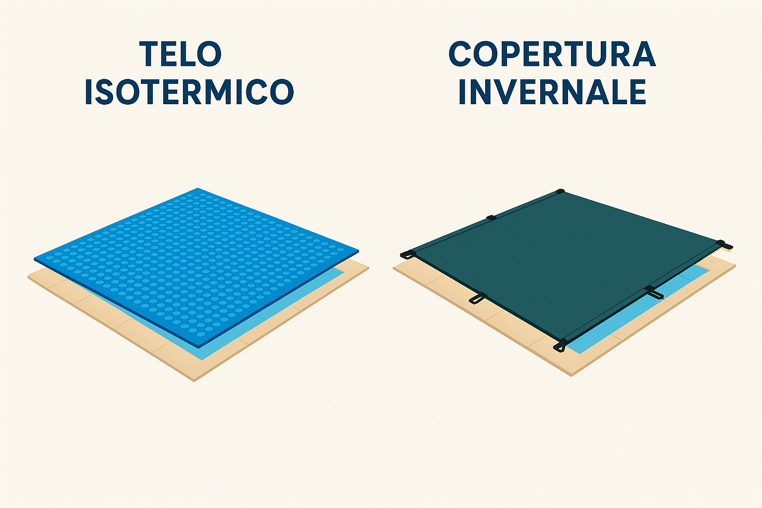 Telo isotermico vs copertura invernale per piscina