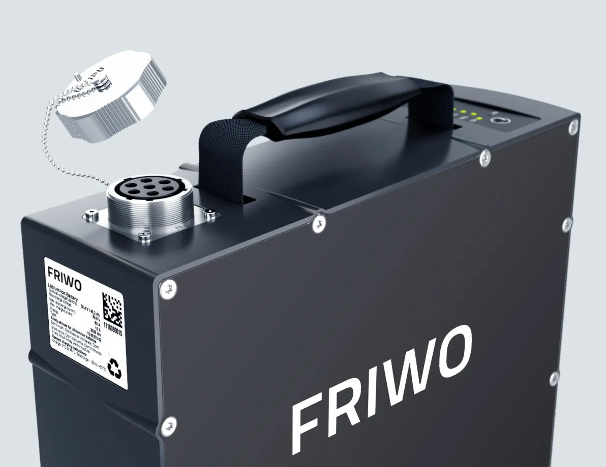 A black box with the word friwo on it