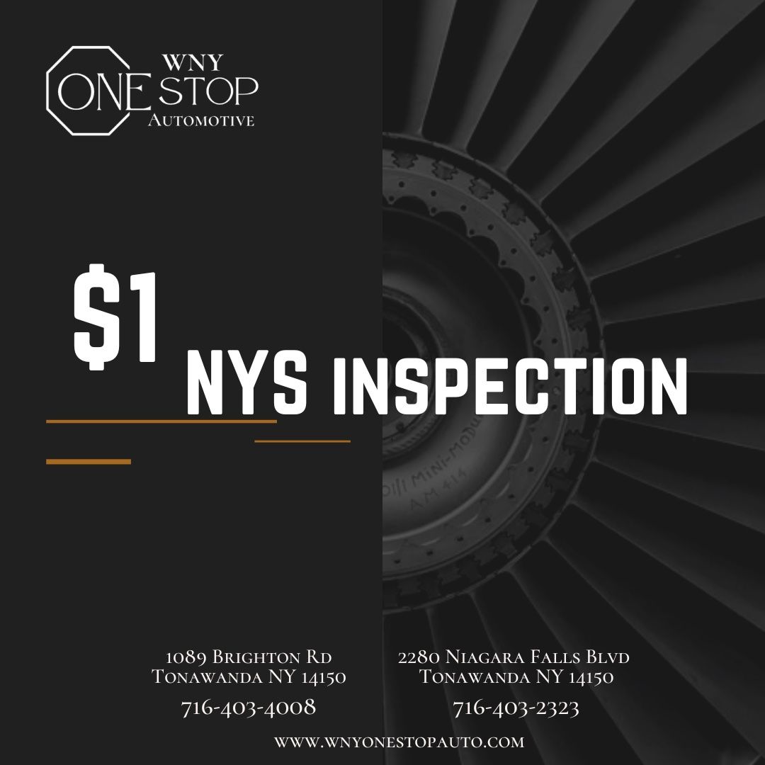 1$ NYS Inspection | WNY One Stop Automotive
