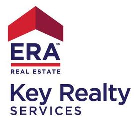 ERA Real Estate Key Realty Services logo in blue, red, and white