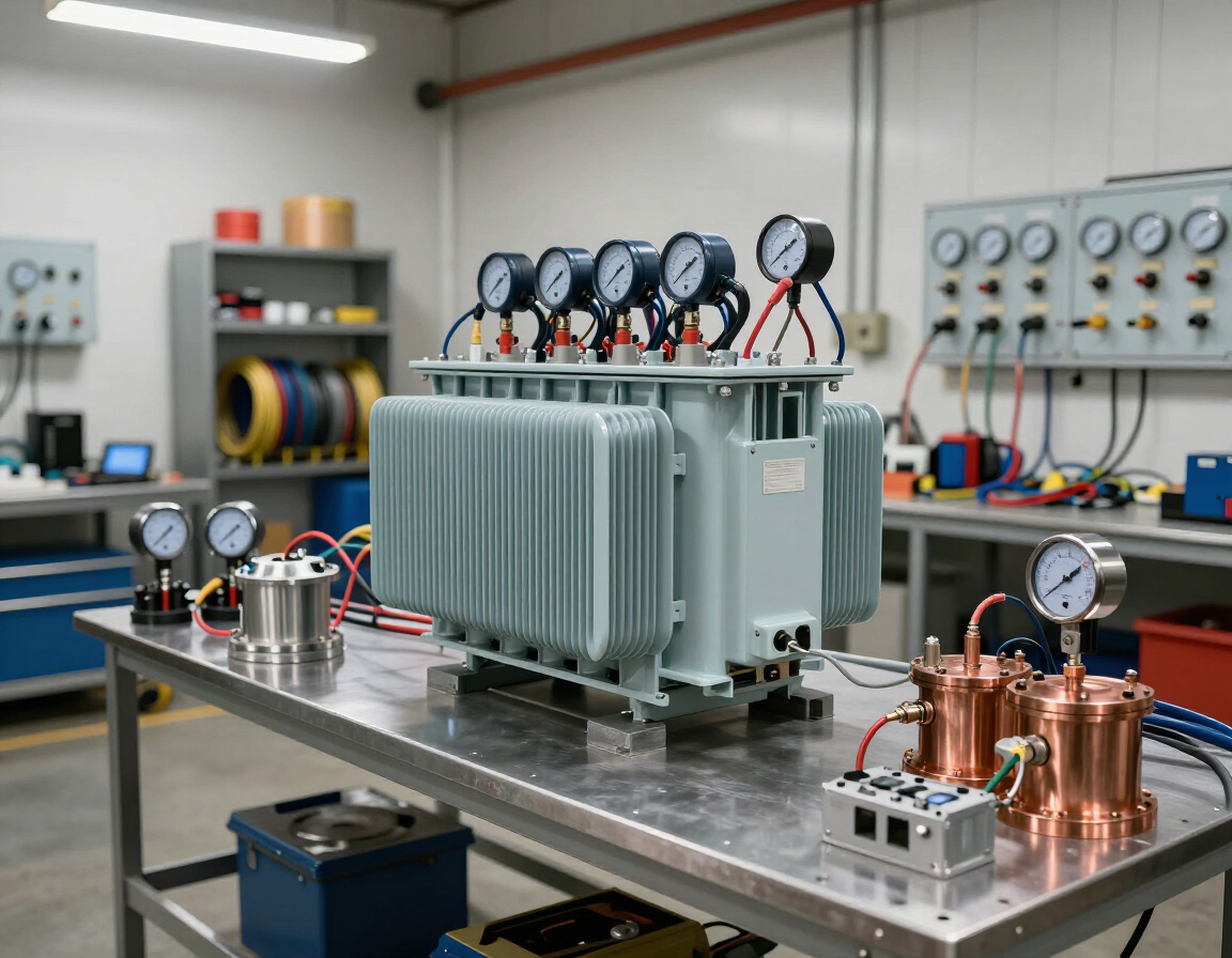 Imagen técnica de transformador en inspección.