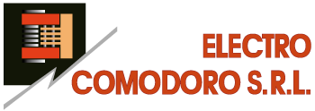 Logo tipográfico limpio de Electro Comodoro.
