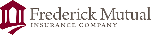 Frederick Mutual Insurance Company logo with red column icon and black text
