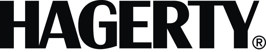 Hagerty logo in bold black text on a white background