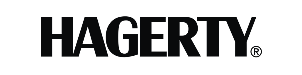 Hagerty logo in bold black text on a white background