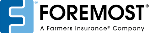 Foremost logo in blue and black with “A Farmers Insurance Company” tagline